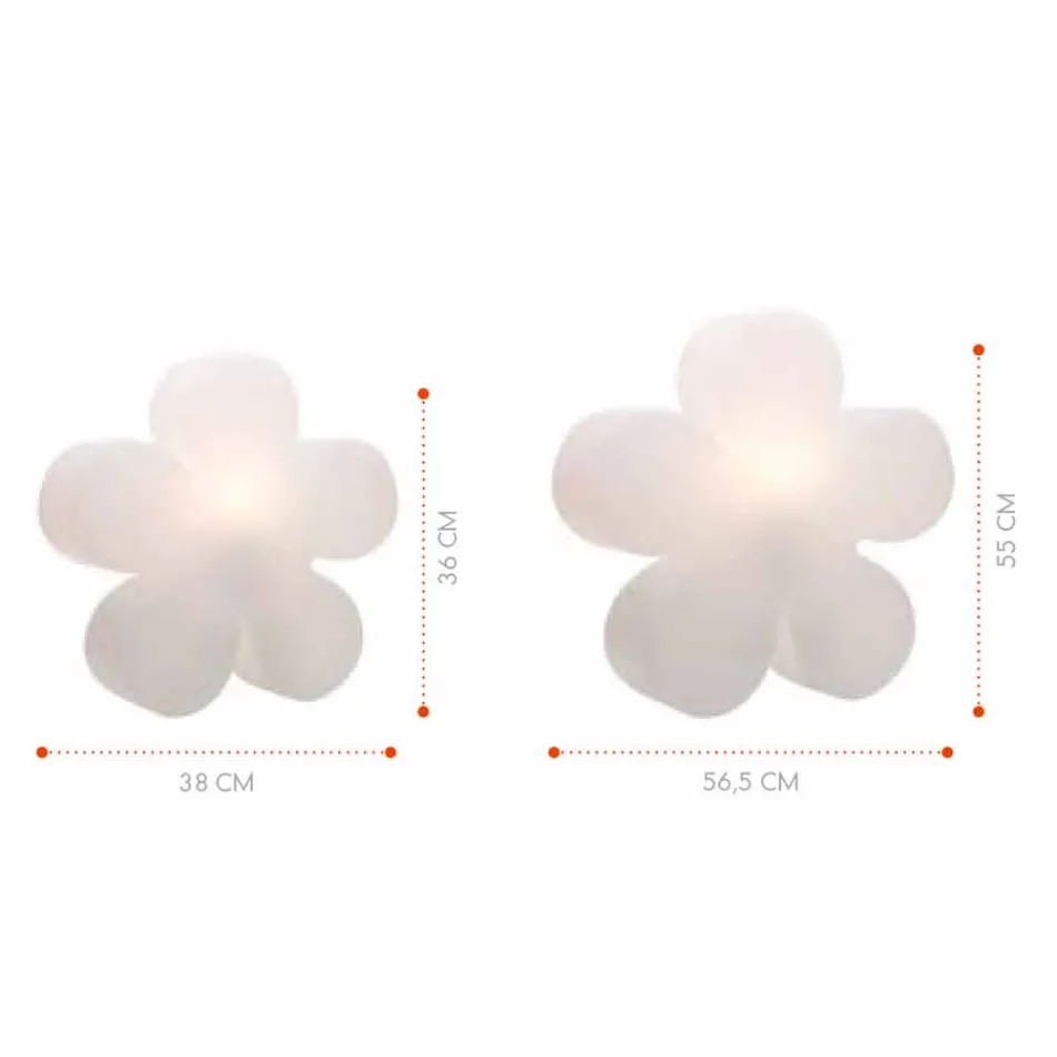 Lampă de podea sau de masă Design modern cu floare colorată - Fiorestar Viadurini