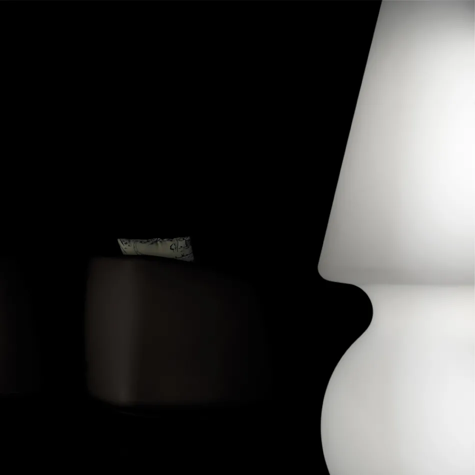 Lampă de podea pentru exterior Alvarez cu lumină LED din polietilenă, fabricată în Italia Viadurini