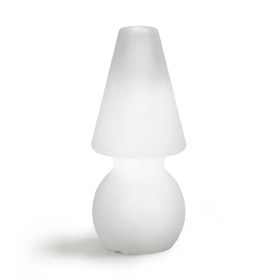 Lampă de podea pentru exterior Alvarez cu lumină LED din polietilenă, fabricată în Italia Viadurini