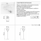 Lampă de podea în aer liber cu design de flori din plastic - Baby Love de Myyour Viadurini