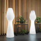 Lampă de podea pentru exterior Reyes din polietilenă cu lumină LED, fabricată în Italia Viadurini