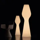 Lampă de podea pentru exterior Reyes din polietilenă cu lumină LED, fabricată în Italia Viadurini