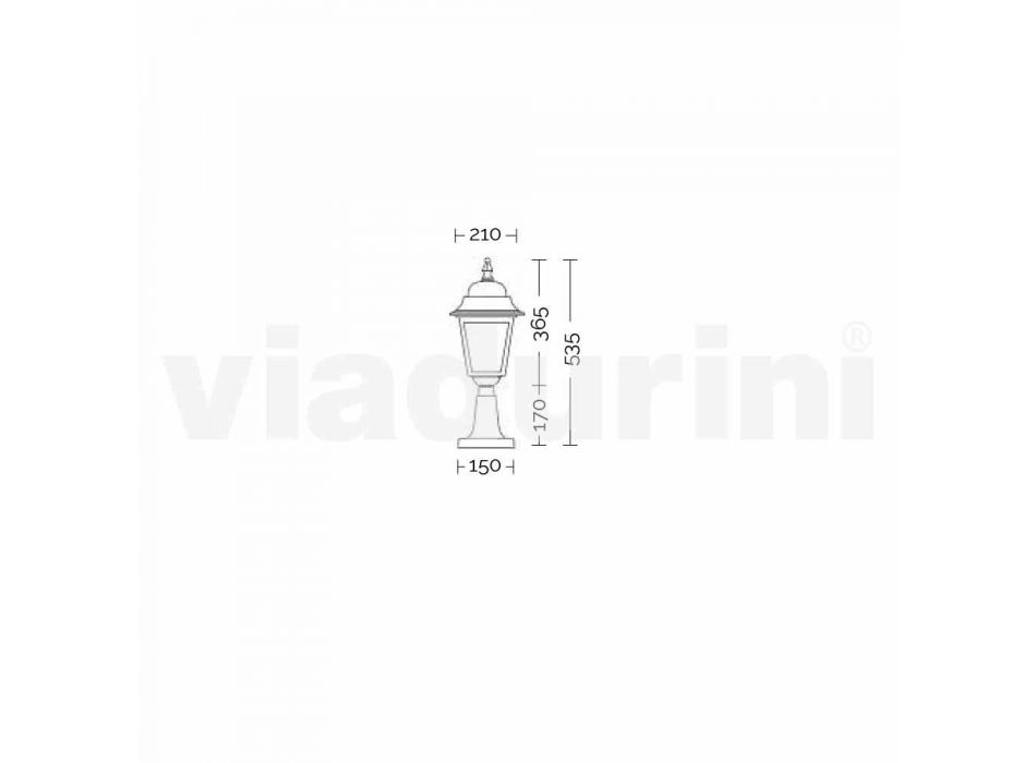 Aluminiu lampă de podea în aer liber din Italia, Aquilina Viadurini