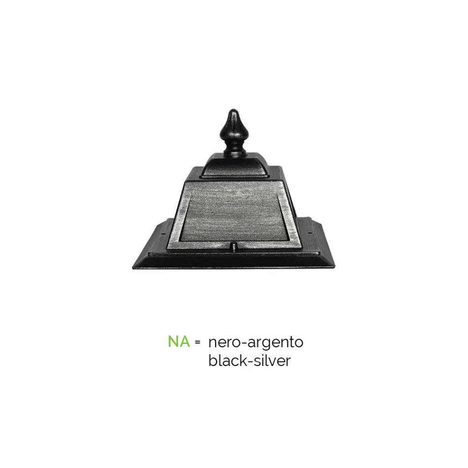 Lampa de podea pentru exterior din aluminiu vintage Made in Italy - Doroty Viadurini