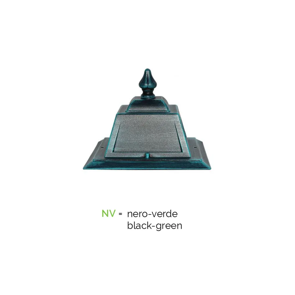 Lampa de podea pentru exterior din aluminiu vintage Made in Italy - Doroty Viadurini