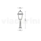 Lampa de podea pentru exterior din aluminiu vintage Made in Italy - Doroty Viadurini