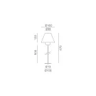 Lampa de exterior din alama si cupru Made in Italy - Sword Viadurini