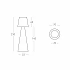 Lampa de iluminat interioară Slide Pivot alb strălucitor fabricat în Italia Viadurini