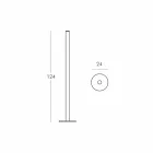 Slide Flux lampă de podea subțire în metacrilat fabricat în Italia Viadurini