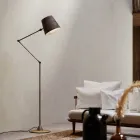 Lampă de podea reglabilă în stil industrial Reporter Il Fanale Viadurini