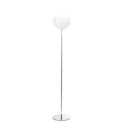 Lampă de podea Isotta din sticlă albă, fabricată în Italia Viadurini