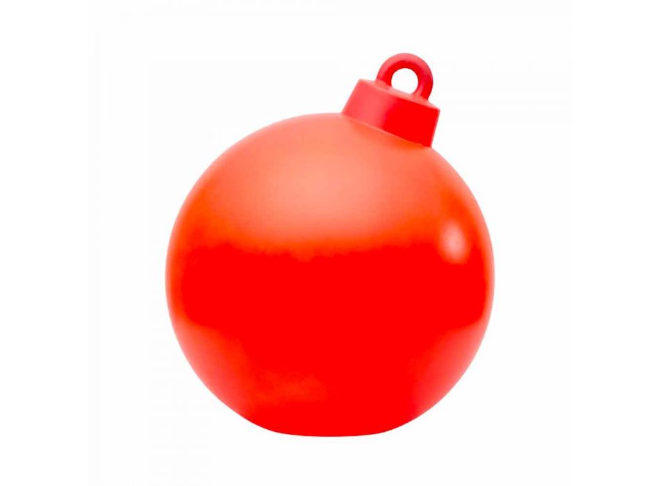 Lampă pentru interior sau exterior Decor roșu, alb Minge de Crăciun - Pallastar Viadurini