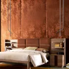 Grilli Snake fabricat în Italia din piele și lampă de design metalic Viadurini