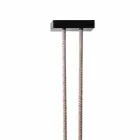 Grilli Snake fabricat în Italia din piele și lampă de design metalic Viadurini