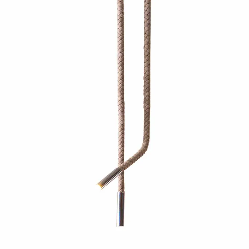 Grilli Snake fabricat în Italia din piele și lampă de design metalic Viadurini