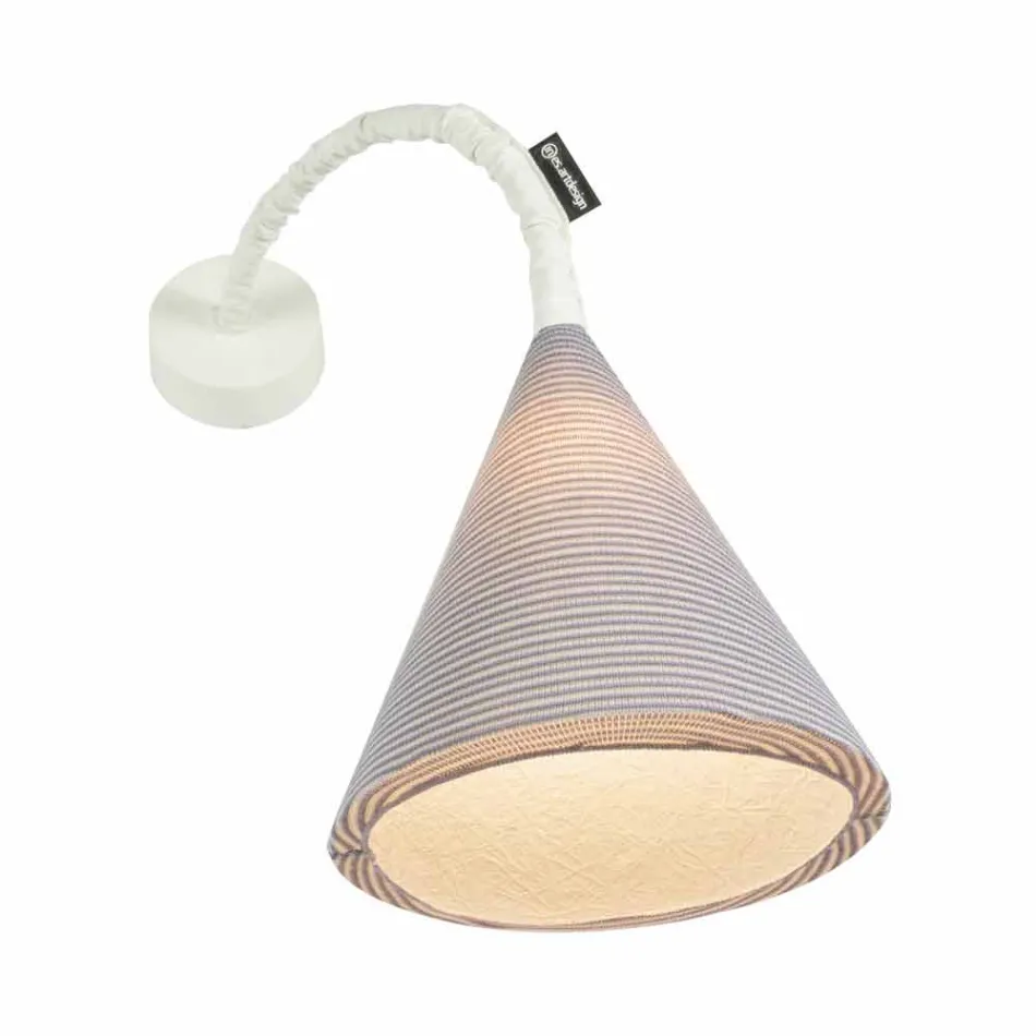 Lampa de perete de design In-es.artdesign Jazz O lână colorată de tip Stripe Viadurini