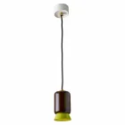Lampa de suspendare din ceramica colorata fabricata in Italia Asia Viadurini