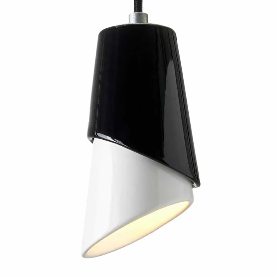 Lampa de suspensie de proiectare din ceramica produsa in Italia Asia Viadurini