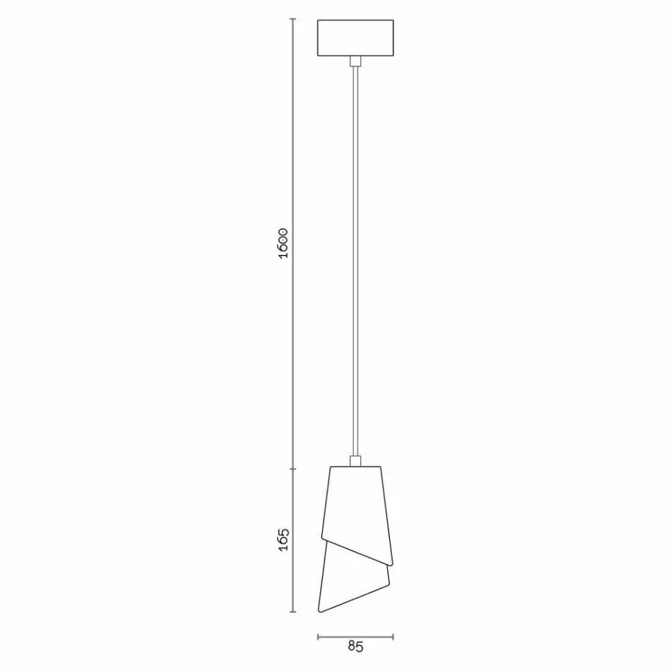 Lampa de suspensie de proiectare din ceramica produsa in Italia Asia Viadurini