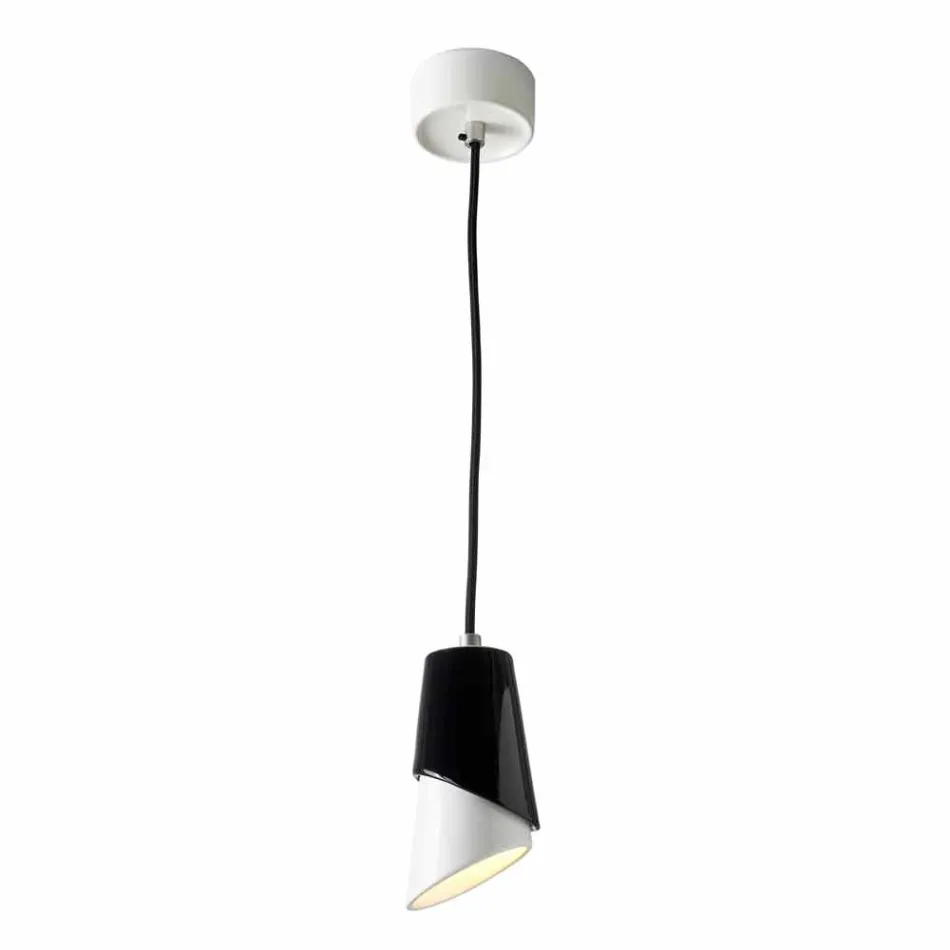Lampa de suspensie de proiectare din ceramica produsa in Italia Asia Viadurini