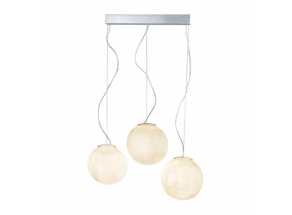 Lampa de design pentru suspendare In-es.artdesign Tre Lune in nebulite Viadurini