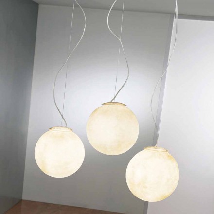 Lampa de design pentru suspendare In-es.artdesign Tre Lune in nebulite Viadurini