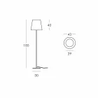 Iluminarea pardoselilor Ali Baba Steel Slide metal realizat în Italia Viadurini