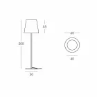 Iluminarea pardoselilor Ali Baba Steel Slide metal realizat în Italia Viadurini