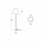 Iluminarea pardoselilor Ali Baba Steel Slide metal realizat în Italia Viadurini