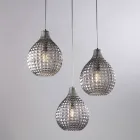 Lampă de design din sticlă și metal, fabricată în Italia, pentru un decor elegant - Atlas Viadurini