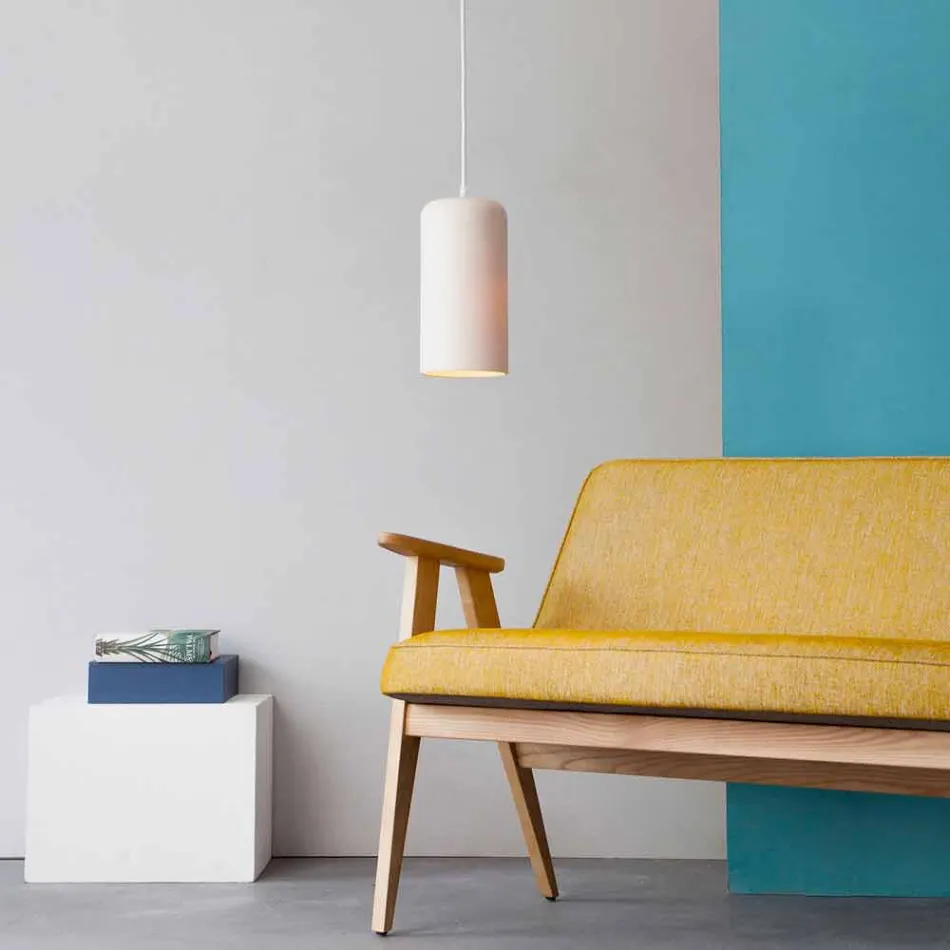 Lampă de proiectare suspendată In-es.artdesign Lumanarea 1 în laprene colorate Viadurini