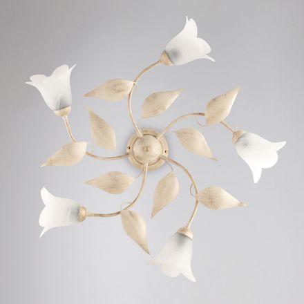 Lampă elegantă din sticlă și metal, fabricată în Italia, pentru interioare rafinate – Sirio Viadurini