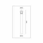 Lampă de exterior pentru grădină din alamă, cupru și sticlă - Grădină de Il Fanale Viadurini