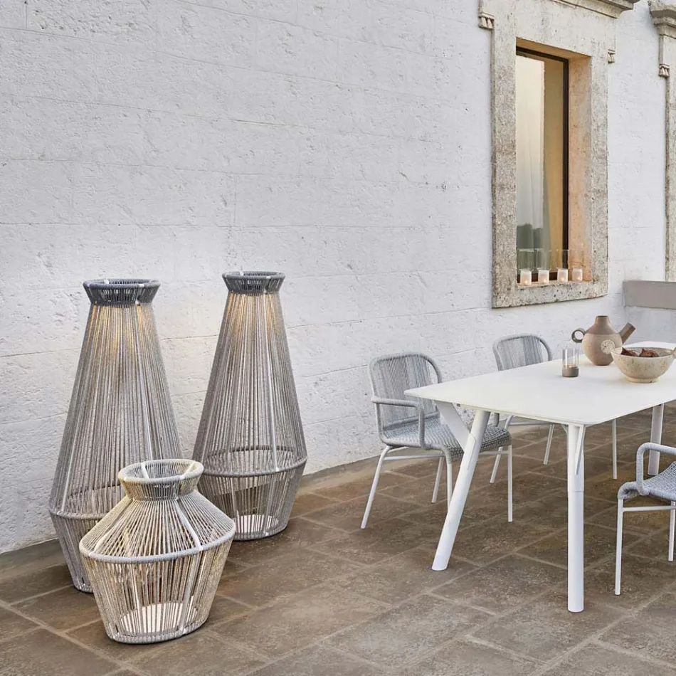 Lampa de gradina din Aluminiu si Fibra Made in Italy - Cricket by Varaschin Viadurini