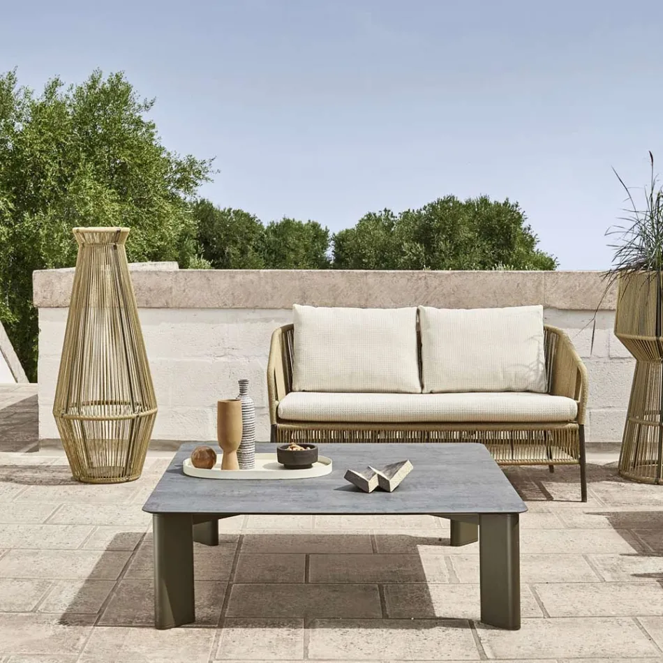 Lampa de gradina din aluminiu si fibra Made in Italy - Cricket by Varaschin Viadurini