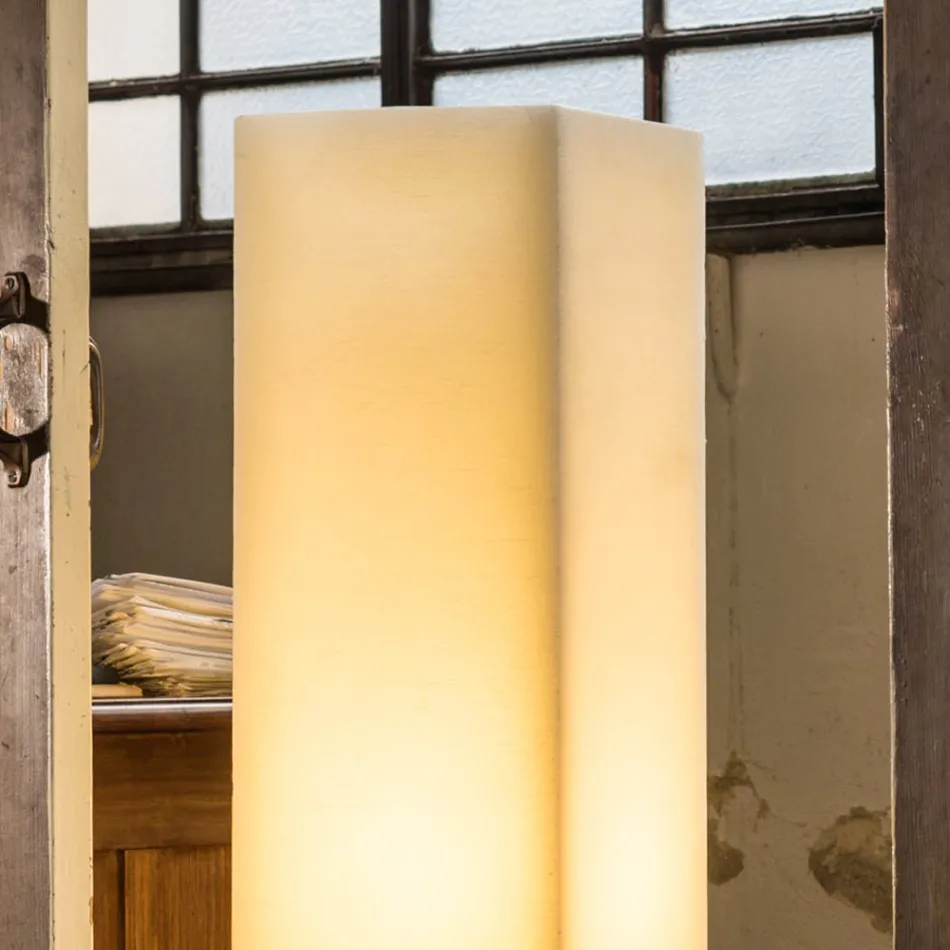 Lampă de ceară cu efect zgâriat cu design înalt, fabricată în Italia - Dalila Viadurini