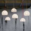 Lampa din bumbac si viscoza suspendata In-es.artdesign Textura moderna
