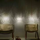 Lampa din bumbac si viscoza suspendata In-es.artdesign Textura moderna Viadurini