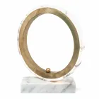 Lampă din marmură albă de Carrara și alamă Fabricată în Italia 2 dimensiuni - Nazife Viadurini