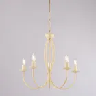 Lampă metalică albă shabby chic pentru decor elegant – Roccia Viadurini