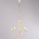Lampă metalică albă shabby chic pentru decor elegant – Roccia Viadurini