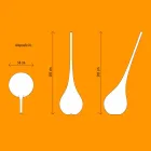 Lampă din plastic de design cu vază de flori luminoasă - Fiolă de Myyour Viadurini