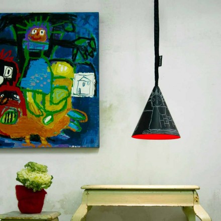 Lampa cu pandantiv de rășină In-es.artdesign Jazz Modern tablă Viadurini