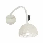Lampa de perete din bumbac si bumbac In-es.artdesign Textura moderna A1 Viadurini
