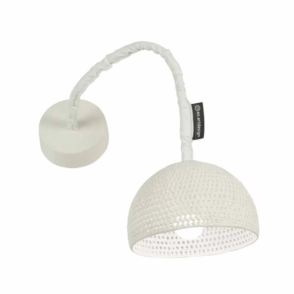 Lampa de perete din bumbac si bumbac In-es.artdesign Textura moderna A1 Viadurini