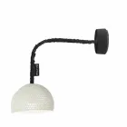 Lampa de perete din bumbac si bumbac In-es.artdesign Textura moderna A1 Viadurini