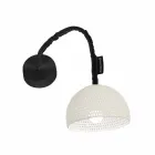 Lampa de perete din bumbac si bumbac In-es.artdesign Textura moderna A1 Viadurini