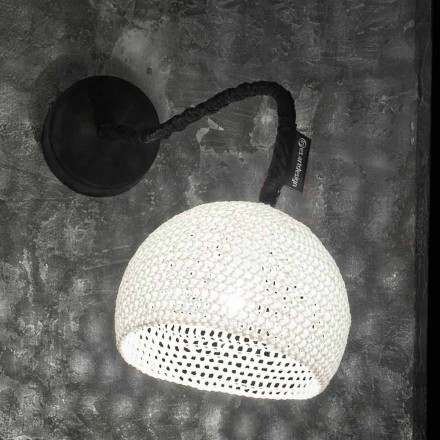 Lampa de perete din bumbac si bumbac In-es.artdesign Textura moderna A1 Viadurini