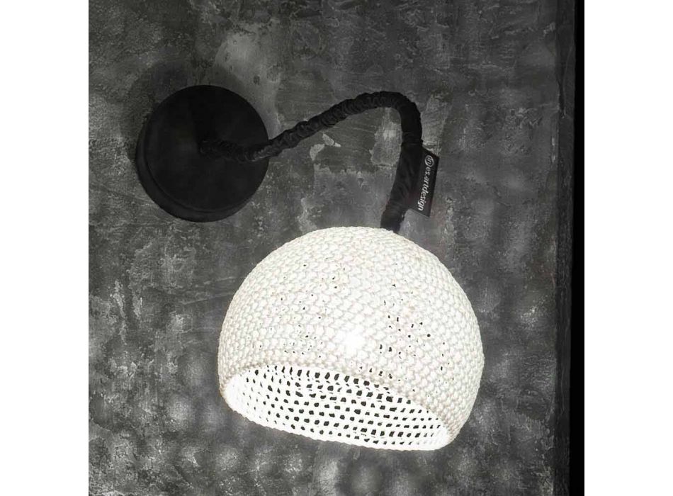 Lampa de perete din bumbac si bumbac In-es.artdesign Textura moderna A1 Viadurini