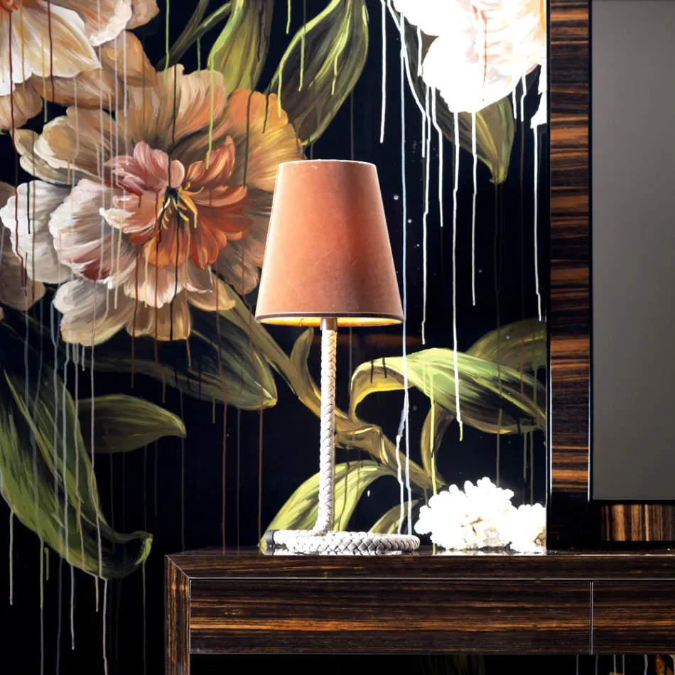 Țesătură Grilli Snake și lampă de masă realizată în Italia Viadurini